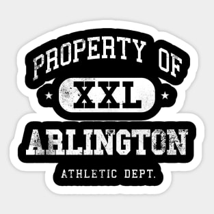 Arlington Vintage Distressed College Property XXL Sticker